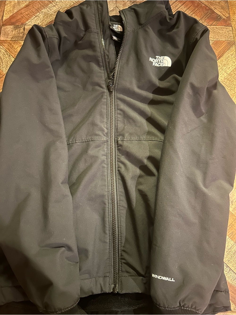 The North Face Black WindWall Men's Hooded Windbreaker Jacket